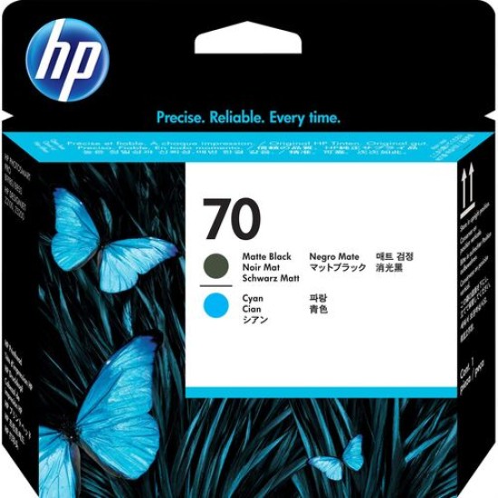 HP C9404A 70 Mavi + Mat Siyah Orjinal Kafa Kartuşu - Designjet Z2100 T2830 HP C9404A 70 Mavi + Mat Siyah Orjinal Kafa Kartuşu - Designjet Z2100 T2830