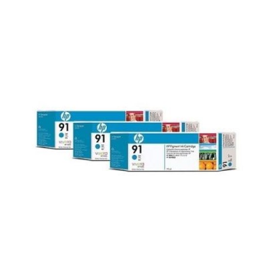HP C9483A 91 Mavi Orjinal Plotter Kartuş 3lü Paket - Designjet Z6100 T1334 HP C9483A 91 Mavi Orjinal Plotter Kartuş 3lü Paket - Designjet Z6100 T1334