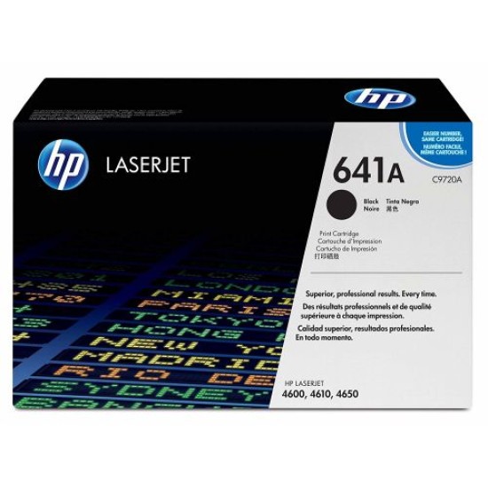 HP C9720A 641A Siyah Orjinal Toner - LaserJet 4600 T4939 HP C9720A 641A Siyah Orjinal Toner - LaserJet 4600 T4939