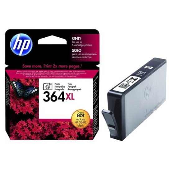 HP CB322EE 364XL Siyah Orjinal Fotoğraf Kartuşu Yüksek Kapasite - C5380 / C6380 T2624 HP CB322EE 364XL Siyah Orjinal Fotoğraf Kartuşu Yüksek Kapasite - C5380 / C6380 T2624