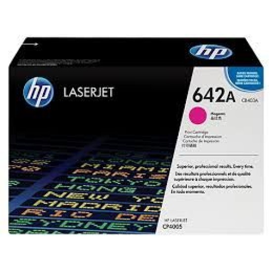 HP CB403A 642A Kırmızı Orjinal Toner - LaserJet CP4005n T10088 HP CB403A 642A Kırmızı Orjinal Toner - LaserJet CP4005n T10088