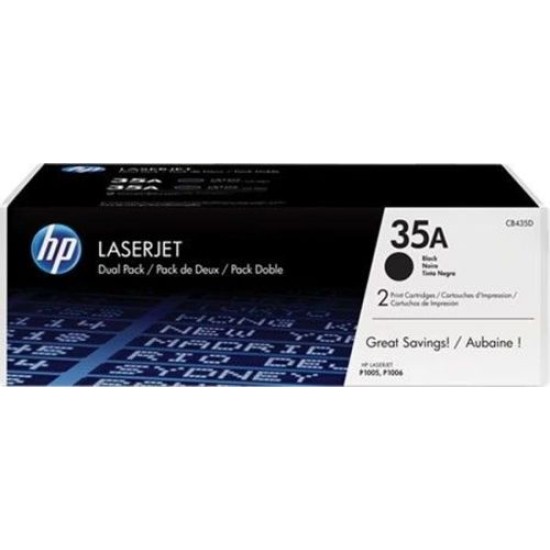 HP CB435AF 35A Siyah 2li Paket Orjinal Toner - LaserJet P1005 T7711 HP CB435AF 35A Siyah 2li Paket Orjinal Toner - LaserJet P1005 T7711