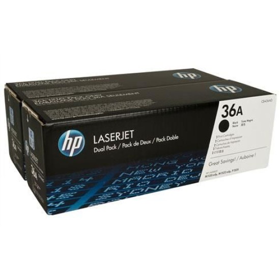 HP CB436AD 36A Orjinal Toner İkili Paket - M1120 / M1522 T9359 HP CB436AD 36A Orjinal Toner İkili Paket - M1120 / M1522 T9359