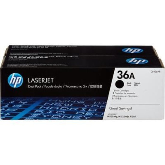HP CB436AF 36A Orjinal Toner 2li Paket - M1120 / M1522 T9035 HP CB436AF 36A Orjinal Toner 2li Paket - M1120 / M1522 T9035