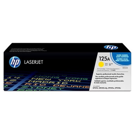 HP CB542A 125A Sarı Orjinal Toner - LaserJet CP1215 T4691 HP CB542A 125A Sarı Orjinal Toner - LaserJet CP1215 T4691