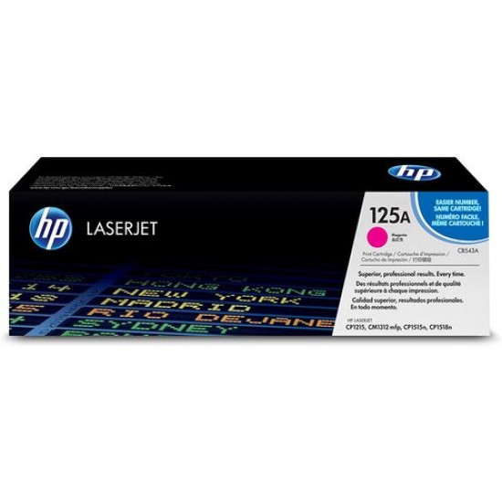 HP CB543A 125A Kırmızı Orjinal Toner - LaserJet CP1215 T4690 HP CB543A 125A Kırmızı Orjinal Toner - LaserJet CP1215 T4690