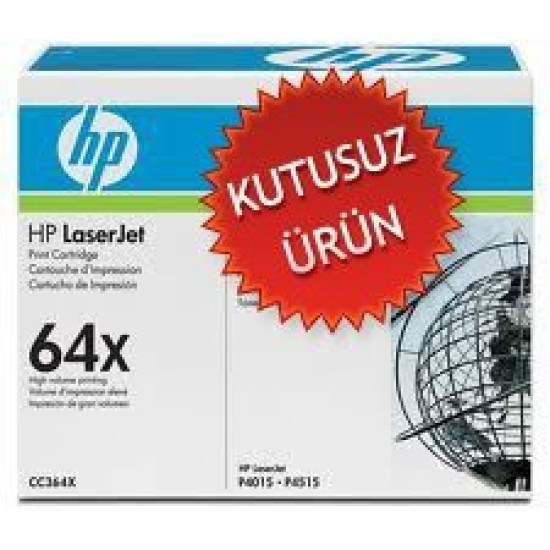 HP CC364X 64X Siyah Orjinal Toner Seali Çekilmiş - LaserJet P4015 U T10096