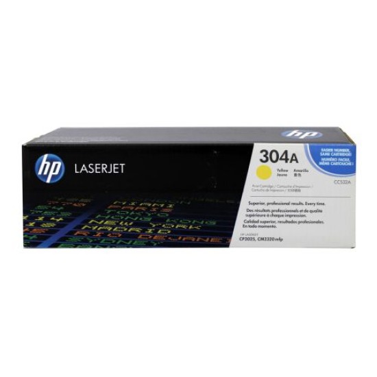 HP CC532A 304A Sarı Orjinal Toner - LaserJet CP2025n T7968 HP CC532A 304A Sarı Orjinal Toner - LaserJet CP2025n T7968