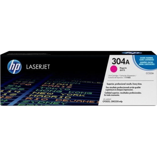 HP CC533A 304A Kırmızı Orjinal Toner - LaserJet CP2025n T8017 HP CC533A 304A Kırmızı Orjinal Toner - LaserJet CP2025n T8017