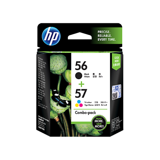 HP CC629AA 56-57 Siyah ve Renkli 2li Paket Orjinal Kartuş - Deskjet 450 T6937 HP CC629AA 56-57 Siyah ve Renkli 2li Paket Orjinal Kartuş - Deskjet 450 T6937