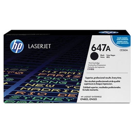 HP CE260A 647A Siyah Orjinal Toner - CP4525dn / CP4525n T3758