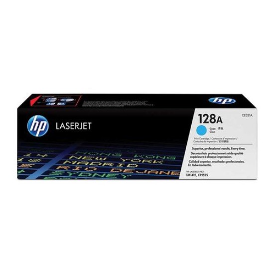 HP CE321A 128A Mavi Orjinal Toner - CP1525 / CM1415 T3792 HP CE321A 128A Mavi Orjinal Toner - CP1525 / CM1415 T3792