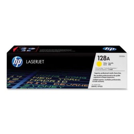 HP CE322A 128A Sarı Orjinal Toner - CP1525 / CM1415 T5277 HP CE322A 128A Sarı Orjinal Toner - CP1525 / CM1415 T5277