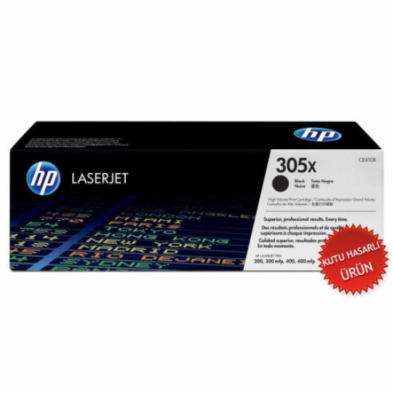 HP CE410X 305X Siyah Orjinal Toner Yüksek Kap. - Laserjet M351a / M451dn B T3114 HP CE410X 305X Siyah Orjinal Toner Yüksek Kap. - Laserjet M351a / M451dn B T3114