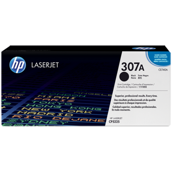 HP CE740A 307A Siyah Orjinal Toner - LaserJet CP5225 T4625