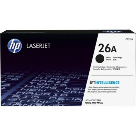 HP CF226A 26A Siyah Orjinal Toner - M402 / M426 T3127 HP CF226A 26A Siyah Orjinal Toner - M402 / M426 T3127