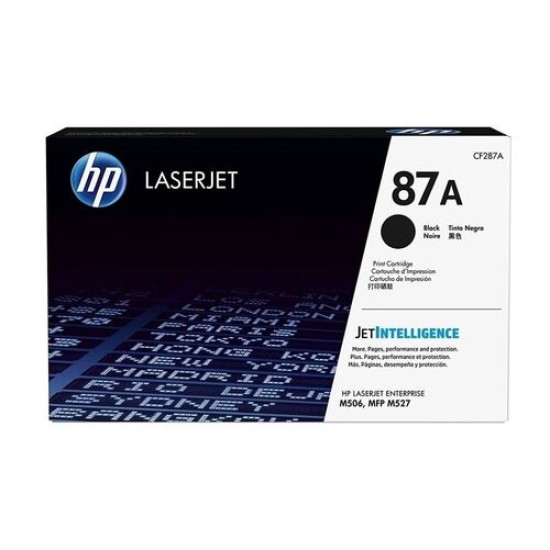 HP CF287A 87A Siyah Orjinal Toner - M501 / M506 T12503 HP CF287A 87A Siyah Orjinal Toner - M501 / M506 T12503