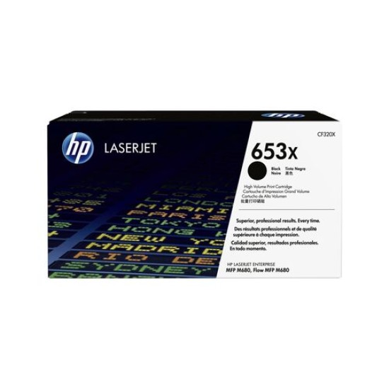 HP CF320X 653X Siyah Orjinal Toner Yüksek Kapasite - LaserJet M680 T12888 HP CF320X 653X Siyah Orjinal Toner Yüksek Kapasite - LaserJet M680 T12888