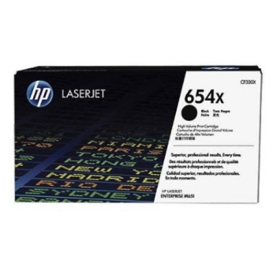 HP CF330X 654X Siyah Orjinal Toner - LaserJet M651 T5528