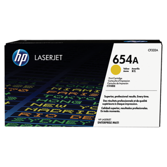 HP CF332A 654A Sarı Orjinal Toner - LaserJet M651 T7492