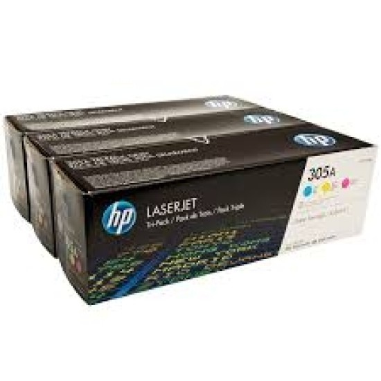 HP CF370AM CE411A+CE412A+CE413A 3lü Paket Renkli Orjinal Toner T3936