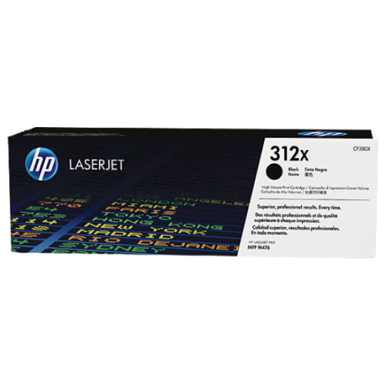 HP CF380X 312X Siyah Orjinal Toner Yüksek Kapasite - LaserJet Pro M476 T7257