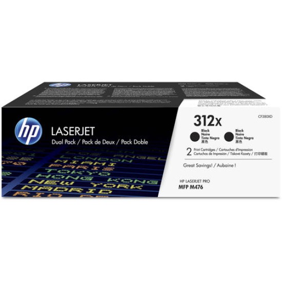 HP CF380XD 312X Siyah Orjinal Toner Yüksek Kapasite - LaserJet Pro M476dn T12882