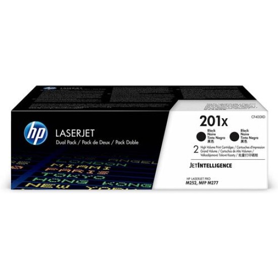 HP CF400XD 201X İkili Paket Siyah Orjinal Toner Yüksek Kapasite - M252dw / M277dw T13076 HP CF400XD 201X İkili Paket Siyah Orjinal Toner Yüksek Kapasite - M252dw / M277dw T13076