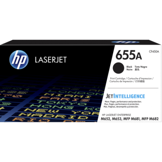 HP CF450A 655A Siyah Orjinal Toner - Laserjet M652dn / M653dn T11827