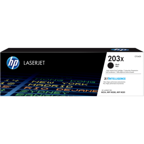 HP CF540X 203X Siyah Orjinal Toner Yüksek Kapasite - M254dw / M280nw T11137 HP CF540X 203X Siyah Orjinal Toner Yüksek Kapasite - M254dw / M280nw T11137