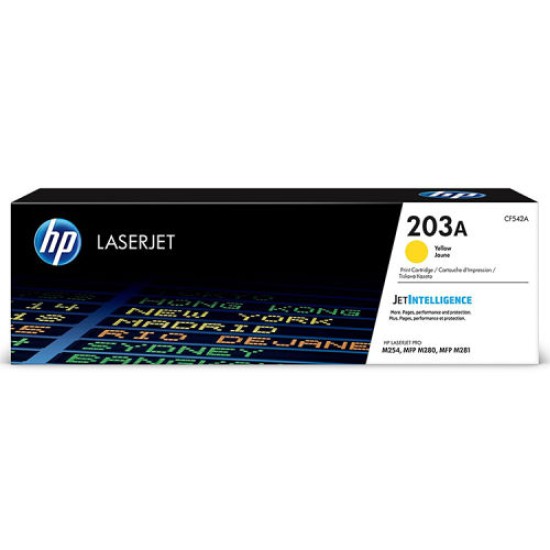 HP CF542A 203A Sarı Orjinal Toner - M254dw / M280nw T7544