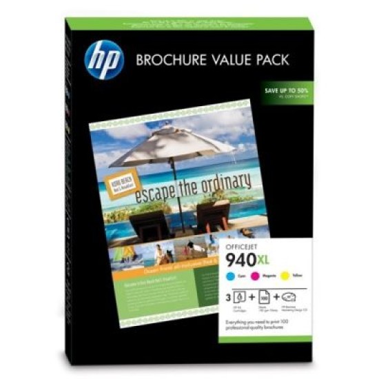 HP CG898AE 940XL Renkli Set Kartuş + Fotoğraf Kağıdı - Pro 8000 / 8500 T1594 HP CG898AE 940XL Renkli Set Kartuş + Fotoğraf Kağıdı - Pro 8000 / 8500 T1594