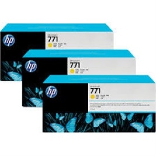 HP CR253A 771 3lü Sarı Orjinal Kartuş - DesignJet Z6200 T1686 HP CR253A 771 3lü Sarı Orjinal Kartuş - DesignJet Z6200 T1686