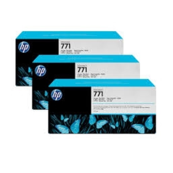 HP CR256A 771 3lü Foto Siyah Orjinal Kartuş - DesignJet Z6200 T2148 HP CR256A 771 3lü Foto Siyah Orjinal Kartuş - DesignJet Z6200 T2148