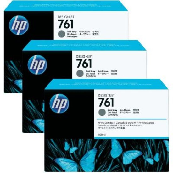 HP CR274A 761 3lü Paket Koyu Gri Orjinal Kartuş - Designjet T7100 T1688 HP CR274A 761 3lü Paket Koyu Gri Orjinal Kartuş - Designjet T7100 T1688
