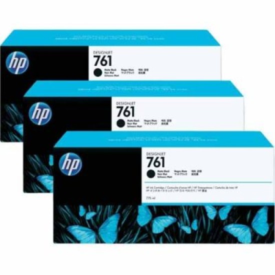 HP CR275A 761 3lü Paket Mat Siyah Kartuş - Designjet T7100 T1318 HP CR275A 761 3lü Paket Mat Siyah Kartuş - Designjet T7100 T1318