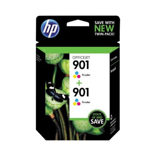 HP CZ076FN 901 Renkli 2li Paket Orjinal Kartuş - J4580 / J4680 T7474 HP CZ076FN 901 Renkli 2li Paket Orjinal Kartuş - J4580 / J4680 T7474
