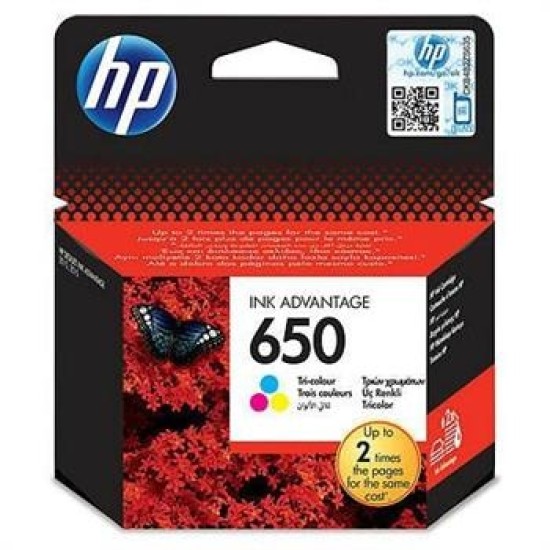 HP CZ102A 650 Renkli Orjinal Kartuş - Deskjet 2510 / 2514 T2182