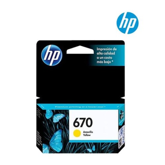 HP CZ116A 670 Sarı Orjinal Kartuş - HP Deskjet 3525 T16485 HP CZ116A 670 Sarı Orjinal Kartuş - HP Deskjet 3525 T16485