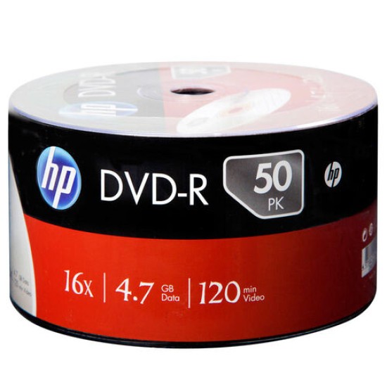 HP DME00070-3 16X 4.7 GB DVD-R 50'li Paket T13285 HP DME00070-3 16X 4.7 GB DVD-R 50'li Paket T13285