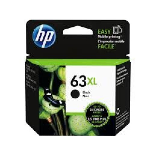 HP F6U64AN 63XL Siyah Orjinal Kartuş Yüksek Kapasite - 1112 / 2130 T14436 HP F6U64AN 63XL Siyah Orjinal Kartuş Yüksek Kapasite - 1112 / 2130 T14436