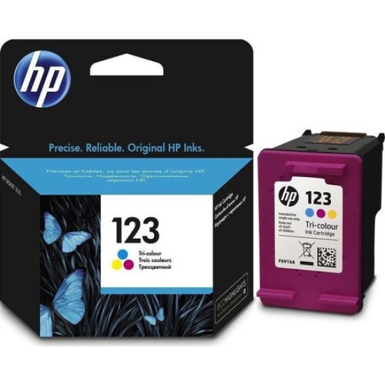 HP F6V16A 123 Renkli Orjinal Kartuş - Deskjet 2630 / 3639 T16474