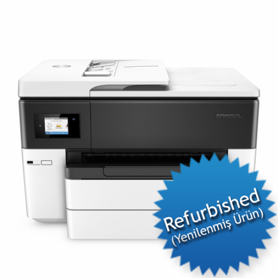 HP G5J38A Pro 7740 Officejet Fotokopi + Tarayıcı + Faks + Ethernet + Wifi + Çok Fonksiyonlu A3 Mürekkep Yazıcı Refurbished