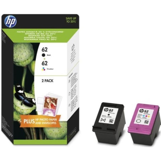 HP J3M80AE 62 Siyah ve Renkli İkili Paket Orjinal Kartuş - Envy 5540 T11062 HP J3M80AE 62 Siyah ve Renkli İkili Paket Orjinal Kartuş - Envy 5540 T11062