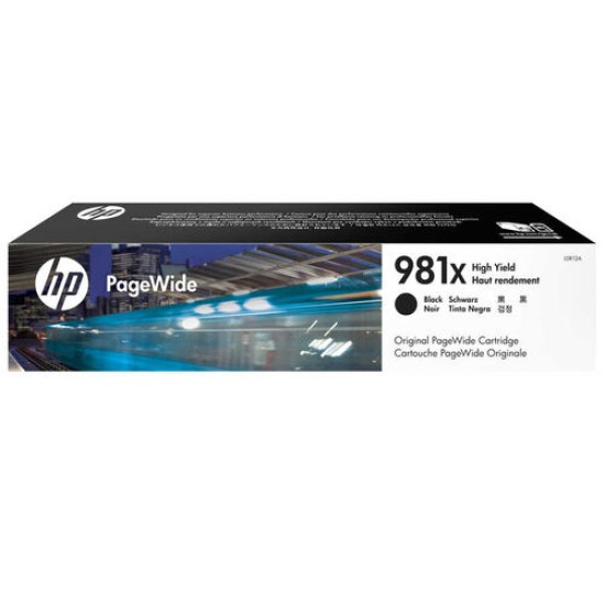 HP L0R12A 981X Siyah Orjinal Kartuş Yüksek Kapasite - PageWide 556dn / MFP586z T13095 HP L0R12A 981X Siyah Orjinal Kartuş Yüksek Kapasite - PageWide 556dn / MFP586z T13095
