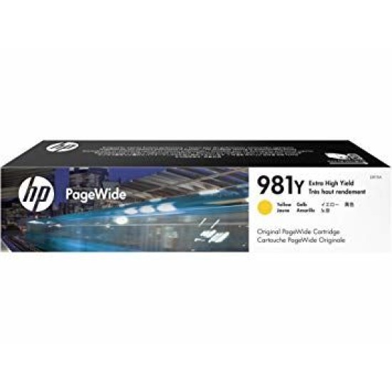 HP L0R15A 981Y Sarı Orjinal Kartuş - PageWide 556dn / MFP586z T9384 HP L0R15A 981Y Sarı Orjinal Kartuş - PageWide 556dn / MFP586z T9384