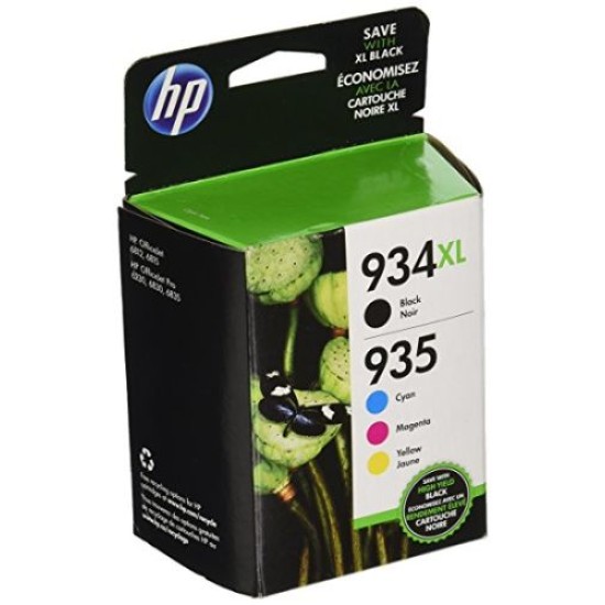 HP N9H66FN 934XL/935 Siyah + Renkli Multipack Orjinal Kartuş - OfficeJet 6830 T7472 HP N9H66FN 934XL/935 Siyah + Renkli Multipack Orjinal Kartuş - OfficeJet 6830 T7472