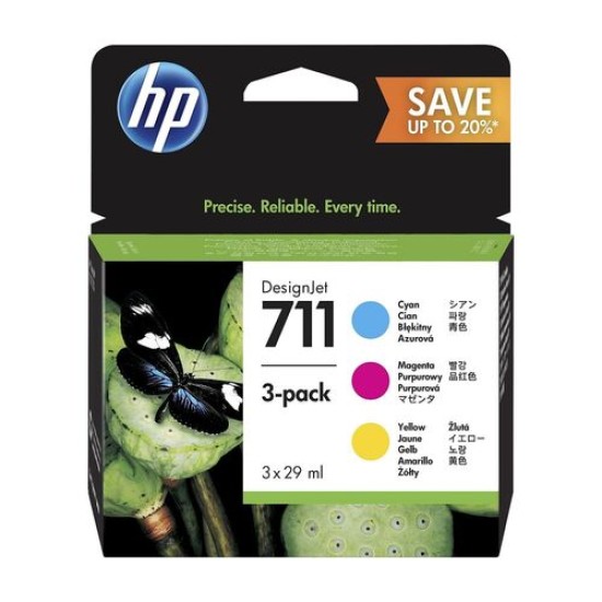 HP P2V32A 711 Renkli Orjinal Kartuş 3lü Paket - DesignJet T120 T12938 HP P2V32A 711 Renkli Orjinal Kartuş 3lü Paket - DesignJet T120 T12938