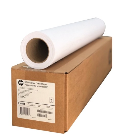 HP Q1404B Universal Kuşe Kağıt - 610 MM X 45,7 M 90 g/m2 HP Q1404B Universal Kuşe Kağıt - 610 MM X 45,7 M 90 g/m2