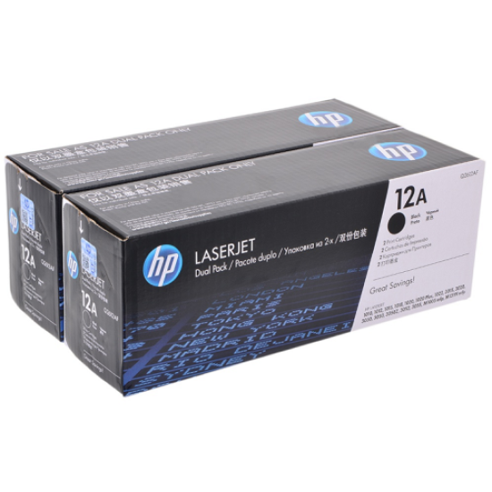 HP Q2612AF 12A Siyah Orjinal Toner İkili Paket - Laserjet 1010 T9357 HP Q2612AF 12A Siyah Orjinal Toner İkili Paket - Laserjet 1010 T9357